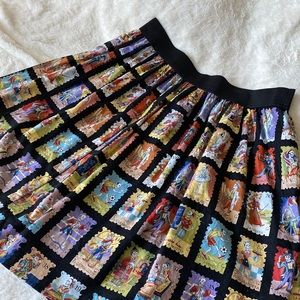 Hemet | Black Tarot Day of the Dead Loteria Skirt